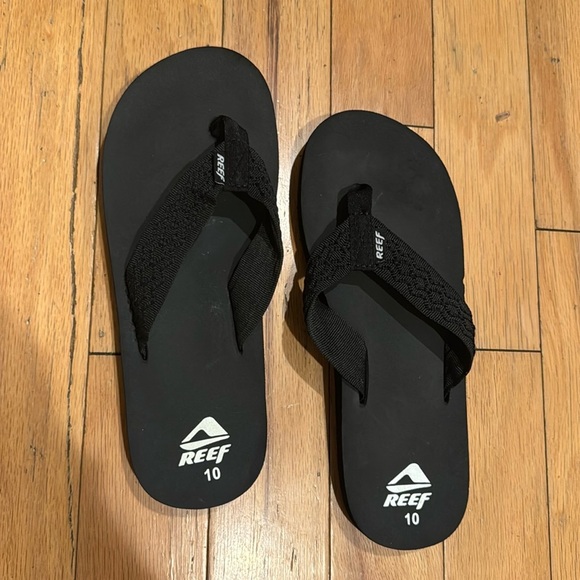 Reef | Black Flip Flop Sandals | men’s size 10 - Picture 1 of 3